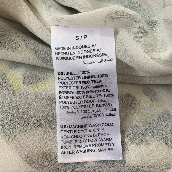 WHBM | Mixed Animal-Print Off-The-Shoulder Blouse - Picture 11 of 11